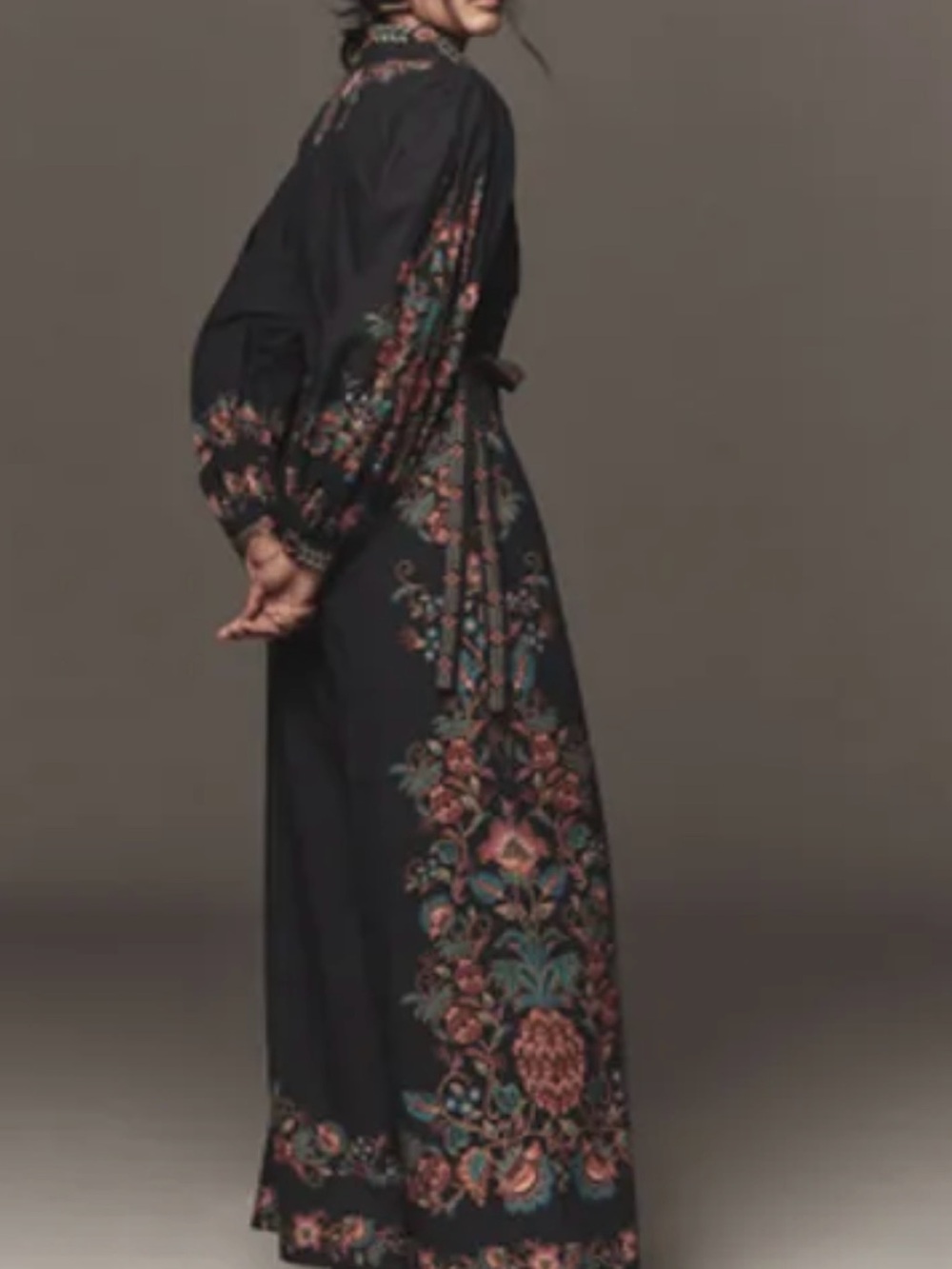 Farm Rio x Anthropologie Poplin Printed Shirting Jumpsuit - Medium - Picture 13 of 15